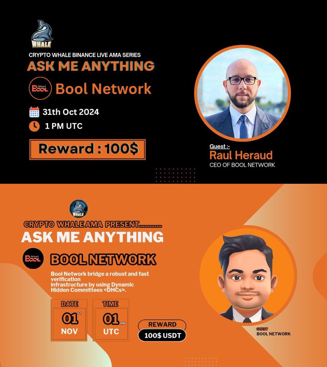 DeepSafe_AI's tweet photo. 🎉 2 Days, 2 Speeches! CEO & CMO are coming together!

- Binance Live with CEO
🗓 Date: Oct 31, 2024
⏰ Time: 1 PM UTC
📌 Join HERE
(https://t.co/7LOxlsEZRo)

------------------------------------------

- Twitter Space with CMO
🗓 Date: Nov 1, 2024
⏰ Time: 1 PM UTC
📌 Join HERE
(https://t.co/UwqDUSdloY)

🔈 Thanks to @CryptoWhale1988 for inviting. Set reminders now and join us on Binance Live & Twitter Space! Show the world how strong we are!