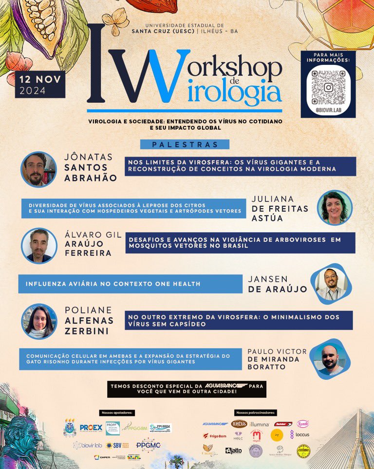 🔬✨ INSCRIÇÕES ABERTAS! ✨🔬

📅 Data: 12 de novembro de 2024
📍 Local: Universidade Estadual de Santa Cruz (UESC)
🎓 Emitiremos certificado de participação

✅ Inscreva-se agora gratuitamente pelo link:
👉 even3.com.br/i-workshop-de-…