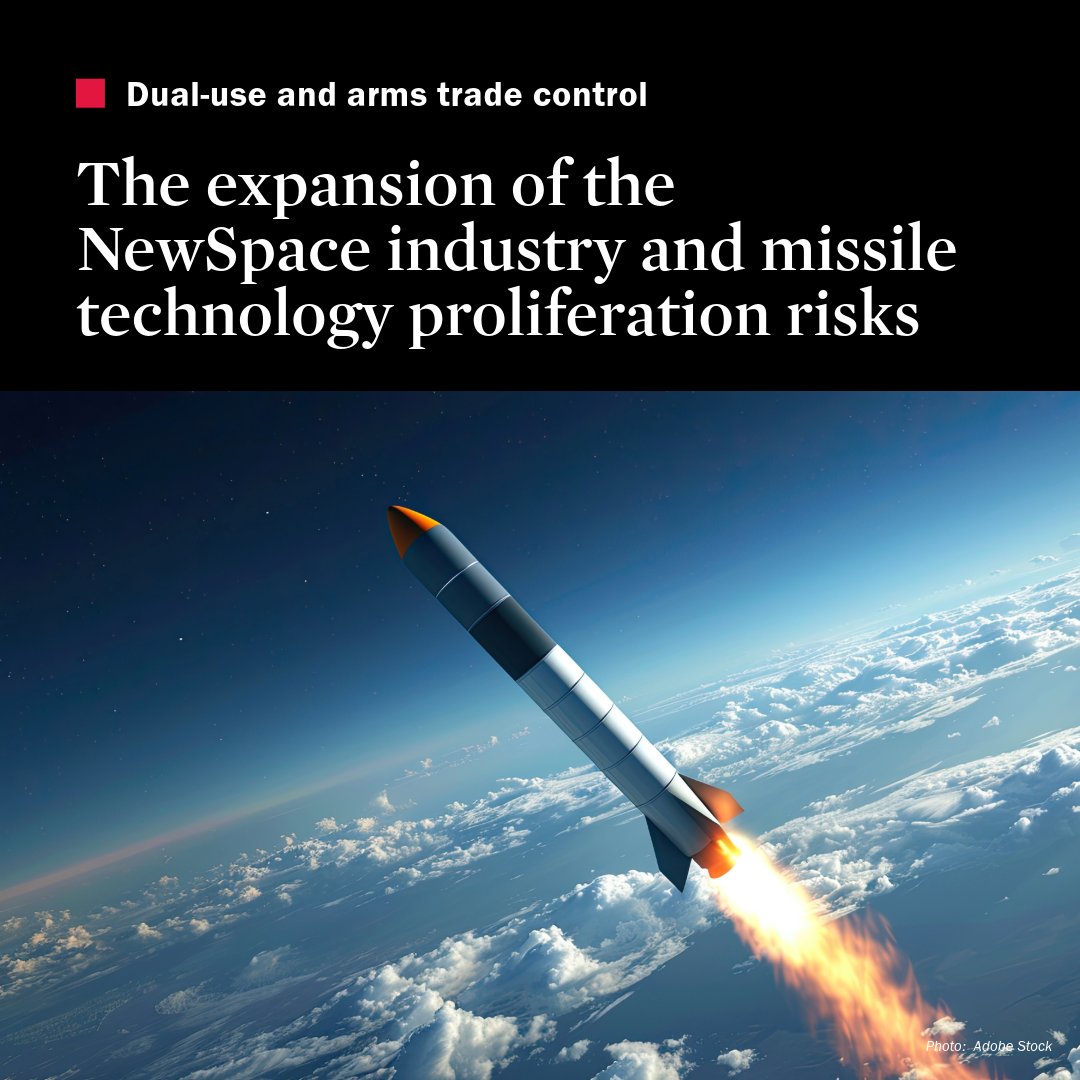 #NewSpace creates challenges for the effective implementation of export controls and may exacerbate #MissileProliferation risks.

Read more in this recent report from <a href="/LaurianeHE/">Lauriane Heau</a> and <a href="/KoljaBrockmann/">Kolja Brockmann</a> ➡️ doi.org/10.55163/CZSK1…

#MTCR #ExportControls