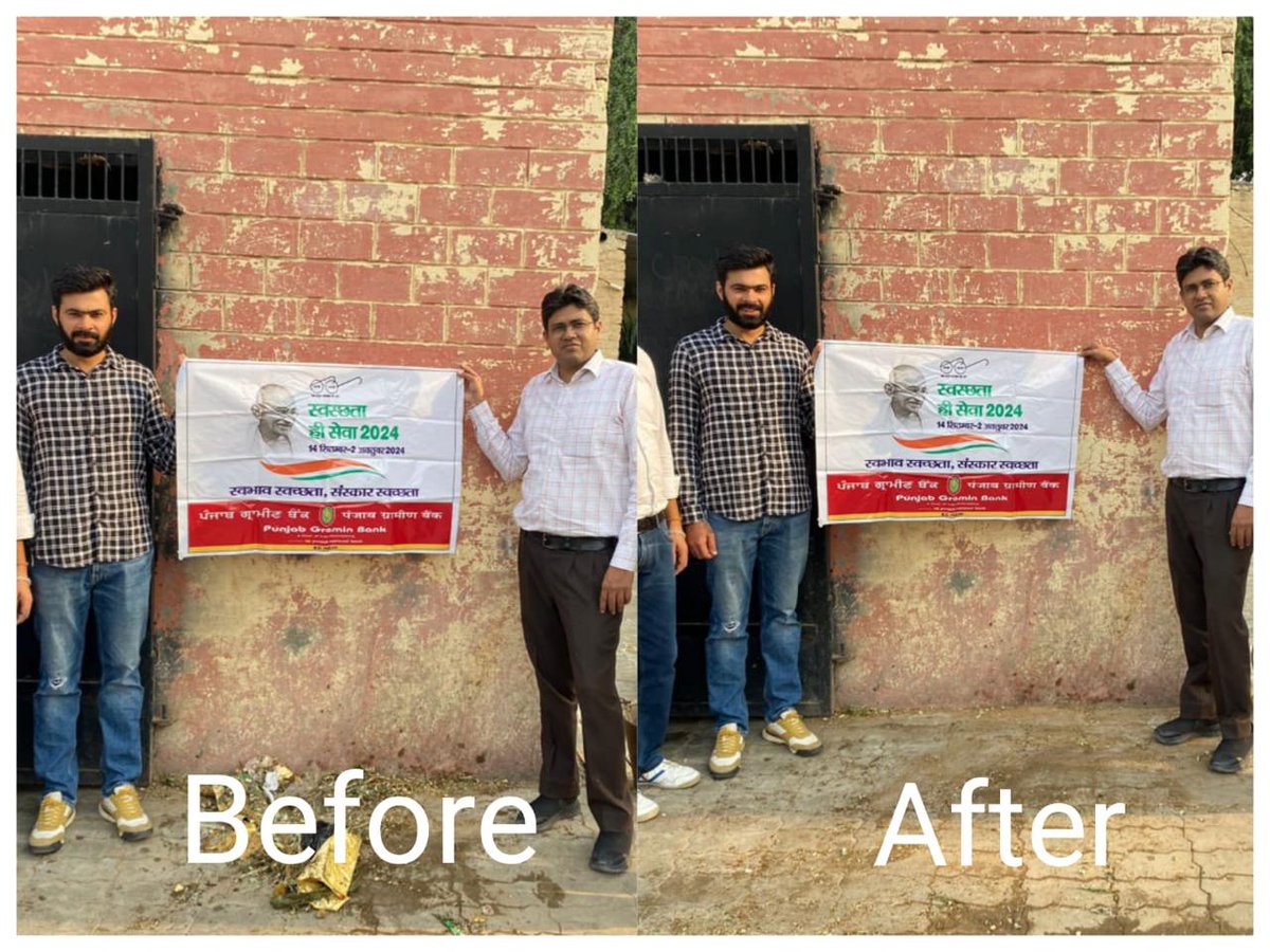 pgbbankofficial's tweet photo. Cleanliness drive by Punjab Gramin Bank under Special campaign 4.0 #SpecialCampaign4 #DFS
@DFS_India
@NABARDOnline https://t.co/iJONEvC92n
