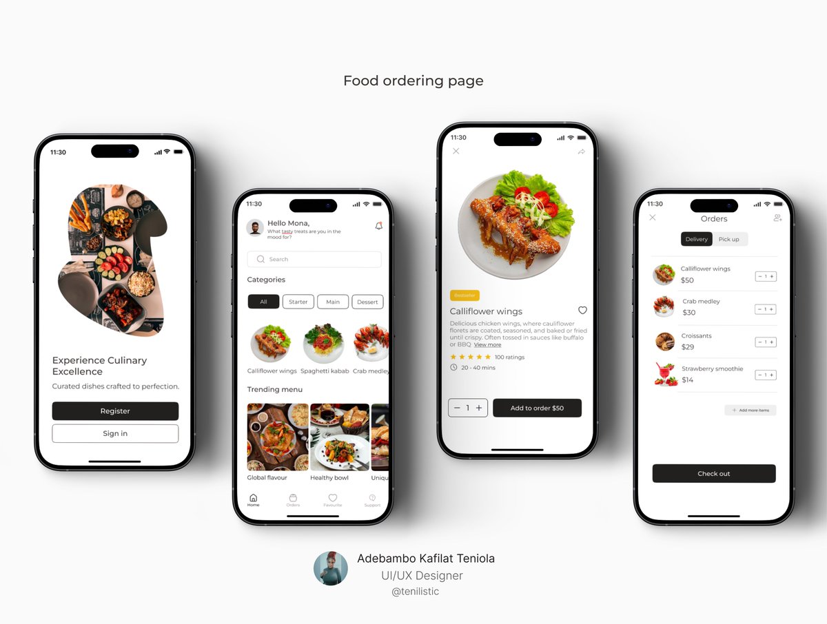 tenilistic's tweet photo. Challenge accepted #024 โ
Personal growth is about driving yourself to evolve and expand. Itโs more than learningโitโs about actively seeking challenges that push your limits and boost your skills! โจ
#uxfoundry #uxdesign #restaurantapp #DailyDesignChallenge #Growth https://t.co/BvhEgF1hds