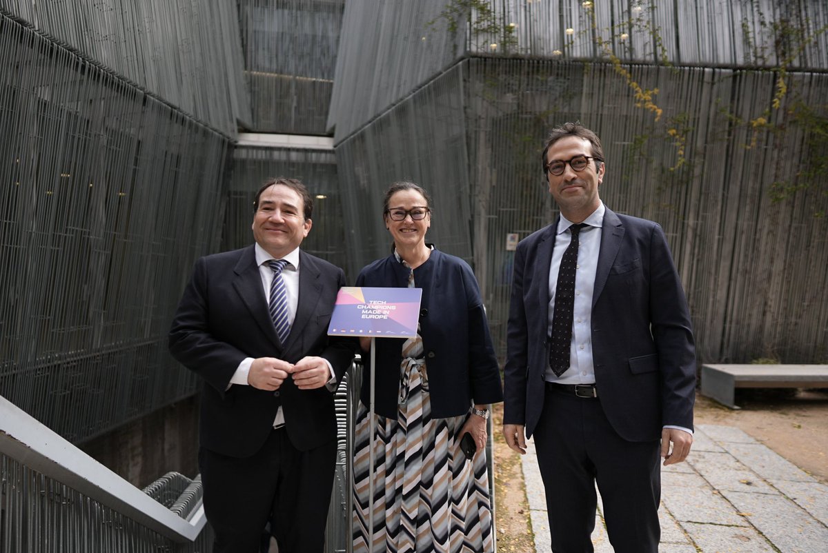 EIF_EU's tweet photo. Happening now: Tech Champions Made in Europe 🇪🇺 to address the impact of #ETCI in Europe and Spain ➡️ So far, €2.1 billion committed across 8 funds to bridge the investment gap for European scale-ups and 2 Spanish companies supported: @FactorialEs and Inke. https://t.co/MpcpQCaBuT