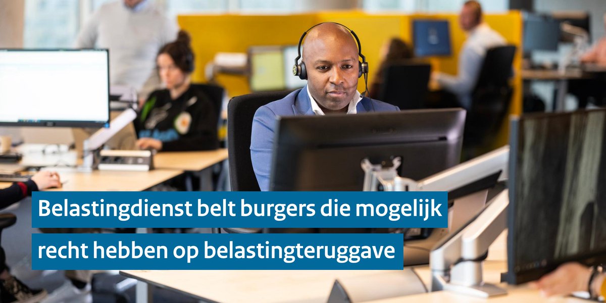BDvoorFD's tweet photo. De Belastingdienst belt komende tijd belastingplichtigen die niet verplicht zijn aangifte te doen, maar die mogelijk te veel belasting hebben betaald. Misschien heb je klanten die gebeld worden en jou om hulp vragen. https://t.co/1Oa4IsedCF