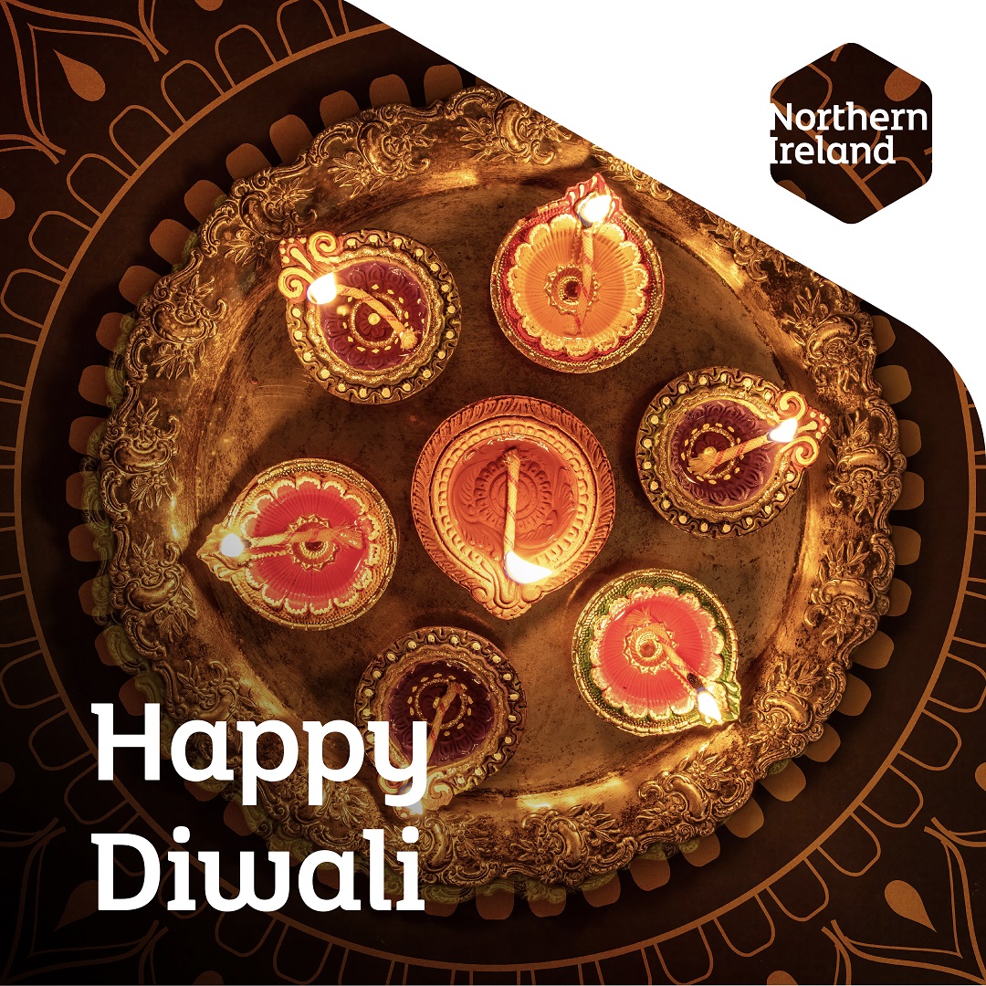 We hope the festival of lights brings your way bright sparkles of peace, contentment, joy, and happiness. 

Have a joyous Diwali to all our Indian friends. 

दिवाली की हार्दिक शुभकामनाएं! 

#HappyDiwali #Diwali #FestivalofLight #NorthernIreland #InvestNI #india
