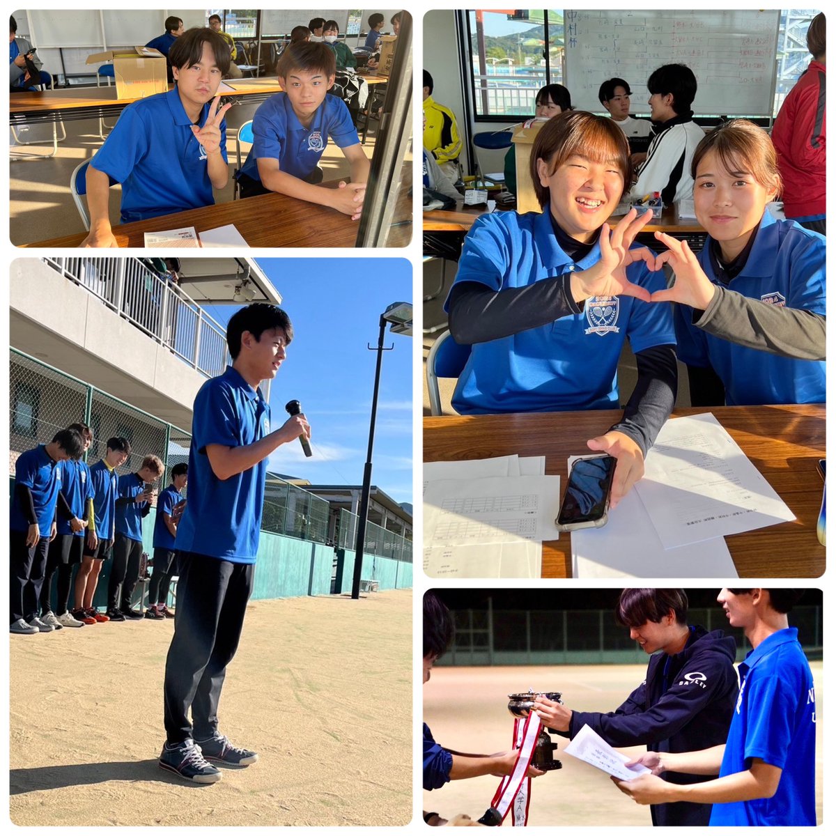 nmsofttennis's tweet photo. 10月12日に神田中島中村綾部杯が行われました！

結果は...

男子神田杯3位
       中島杯優勝🏆

女子中村杯3位   でした！

応援に来てくださったOB・OGの皆様、沢山の応援とご支援ありがとうございました！これからも応援よろしくお願いいたします🙇‍♂️

 #長崎大学医学ソフトテニス部 https://t.co/Rl3X2sFMhc