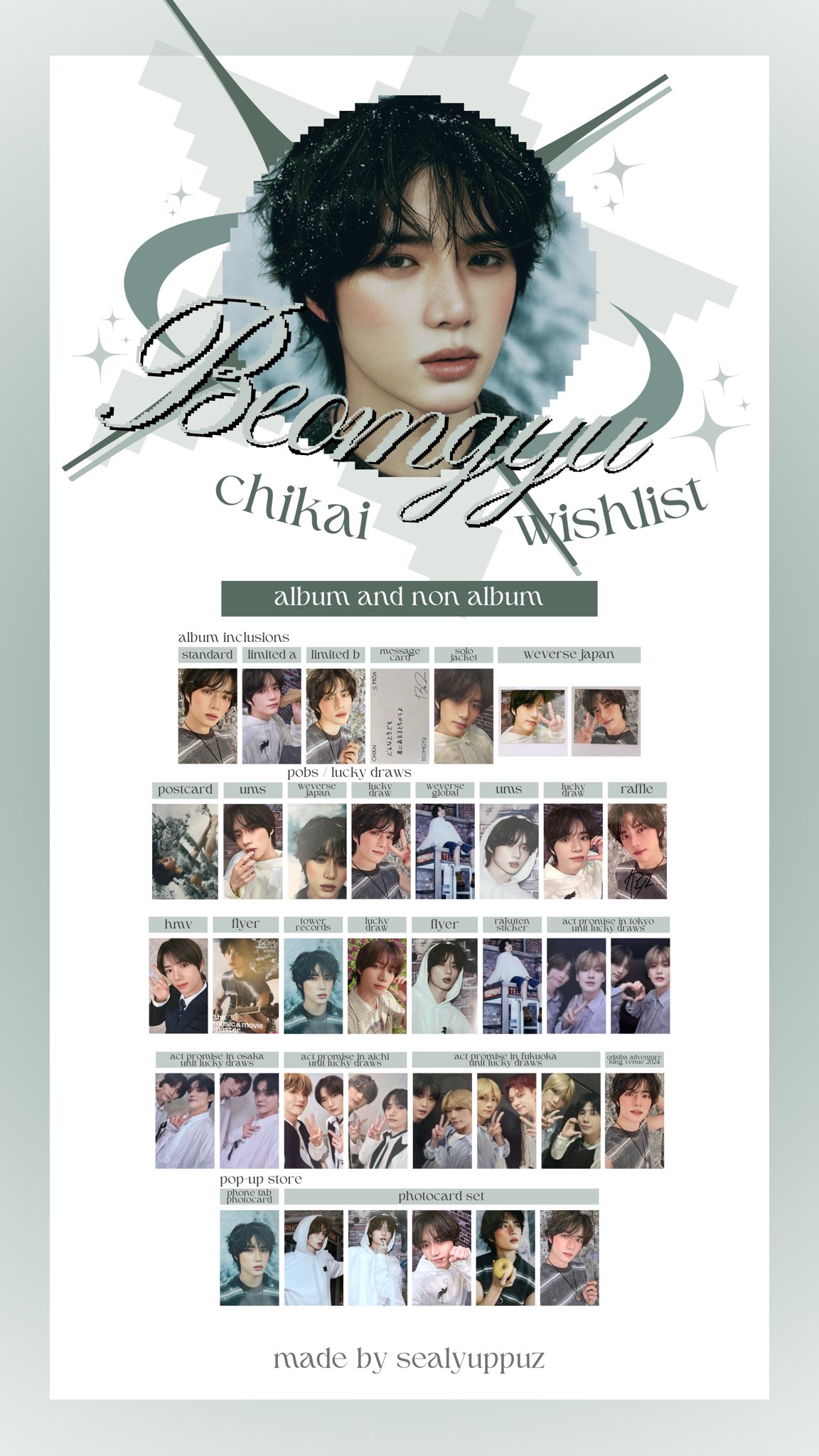 TXT FC限定 アンケート トレカ ボムギュ