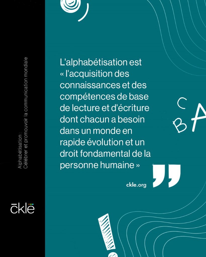 L'alphabétisation va au-delà de lire et écrire. C'est une clé pour évoluer dans un monde en constante mutation. Découvrez son importance dans la communication mondiale sur notre blog : link.ckle.org/8mjcET #Alphabétisation #DroitsHumains #Éducation