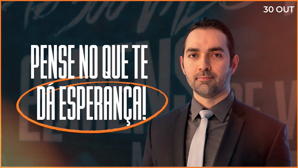 "PENSE NO QUE QUE DÁ ESPERANÇA!"
Programa Pensamentos do Bem | Quarta-feira 30.10.2024 

💻 YouTube youtube.com/watch?v=zCodzz…