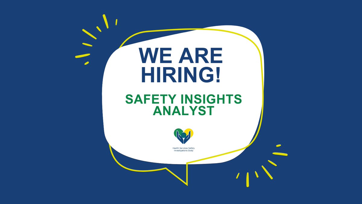 Last chance to apply - applications close today for our Safety Insights Analyst posts. Apply now: beta.jobs.nhs.uk/candidate/joba… #ApplyNow #PatientSafety #NHSJobs
