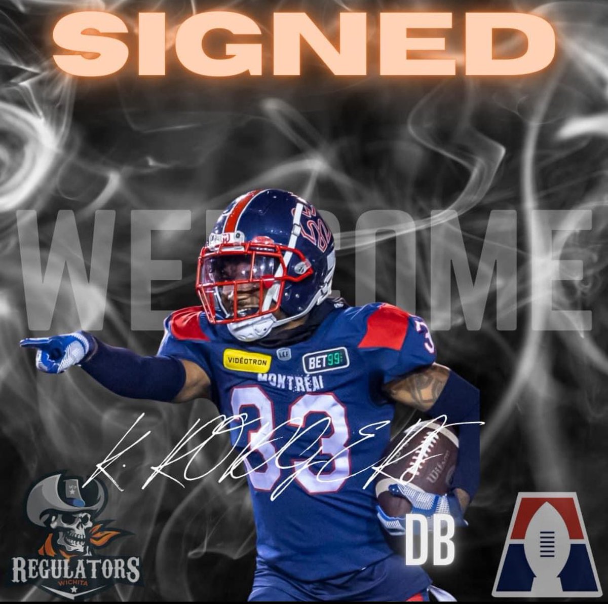 Coming to us from the CFL, an absolute dawg in the secondary! Let’s welcome Kordell Rodgers!
