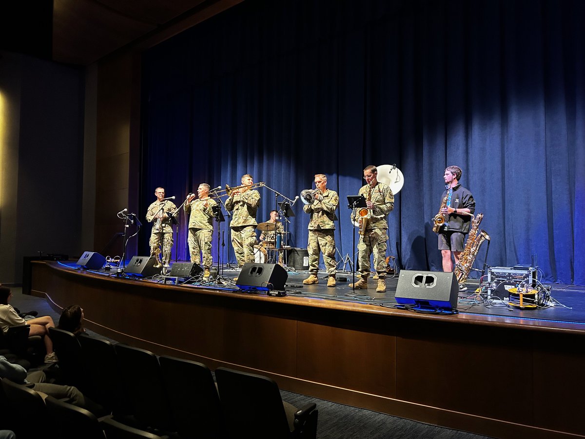 Our Wind Symphony and Symphony Orchestra students at enjoyed a concert by the Air Force Band of Flight. Hank Fletcher, senior saxophonist, was featured with the band. We are fortunate to be able to provide opportunities for students to hear professional musicians during the day.