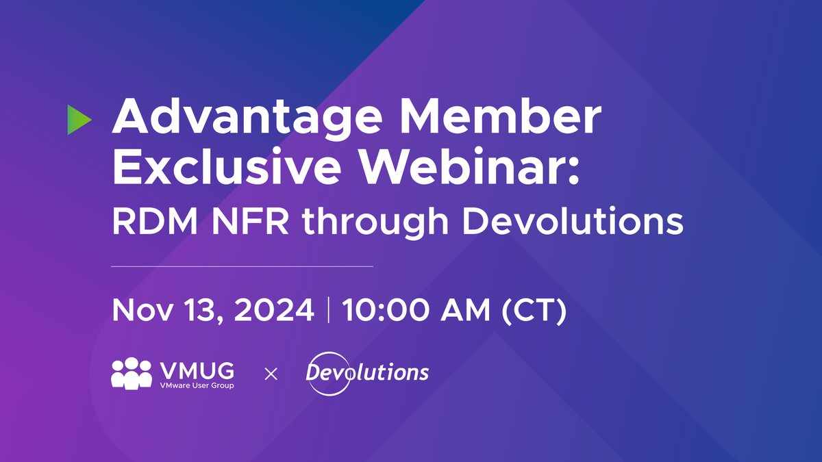 Join our webinar on November 13th to discover the new Remote Desktop Manager (RDM) NFR subscription from our new partner @devolutionsinc – a powerful tool for managing remote connections, credentials, and data. 💻🔒 hubs.la/Q02W3xQD0