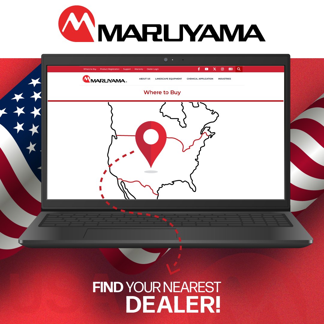 Close by, whenever you need us. That’s our commitment to you!

Find your nearest dealer here ➡️ maruyama-us.com/find-a-maruyam…
-
#Maruyama #MaruyamaUS #MorePowerForThePros #yardwork #yardcleanup #heavyduty #protools