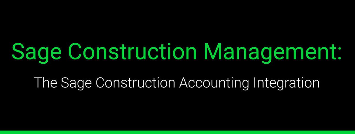 Streamline your Sage 100 &amp; 300 construction projects with the seamless Sage Construction Management integration! Affordable pricing, real-time tracking, and powerful tools—get the details in our blog!

hubs.la/Q02WkJNX0 

#CloudERP #ConstructionManagement
