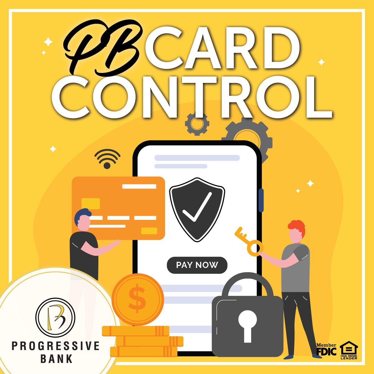 ProgressiveBank's tweet image. Holiday shopping season is almost here! Are you in control? 

Card Control is a great way to protect your debit card during this high transaction time of year.

It&apos;s at your fingertips and available from Progressive Bank!

#ProgressiveBank #CardControl