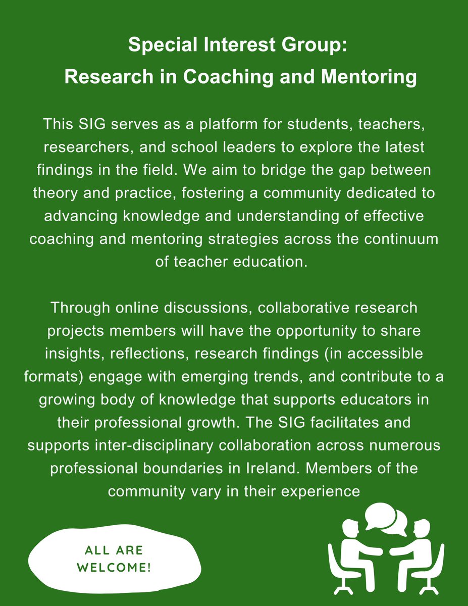 T-REX (@educationtrex) on Twitter photo Curious about our SIG: Research in Coaching and Mentoring? đ
Please read more in the image belowđ„ł
If you are interested in this research field we would love to hear from you! âPlease DM this account or email barbara.mulvihill@mic.ul.ie
<a href="/paulybut/">Paul Butler</a> Curious about our SIG: Research in Coaching and Mentoring? đ
Please read more in the image belowđ„ł
If you are interested in this research field we would love to hear from you! âPlease DM this account or email barbara.mulvihill@mic.ul.ie
<a href="/paulybut/">Paul Butler</a>