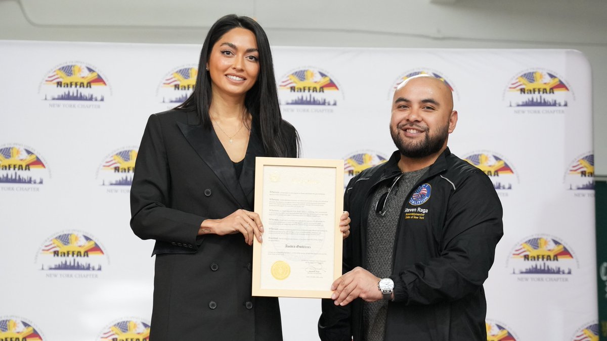 In honor of #FilipinoAmericanHistoryMonth, Assemblymember @ragaforqueens, who co-sponsored the #FashionWorkersAct, presented MA board member <a href="/AmbraBattilana/">Ambra Battilana Gutierrez</a> with a New York State Assembly Citation for her courageous advocacy work. Kudos, Ambra!