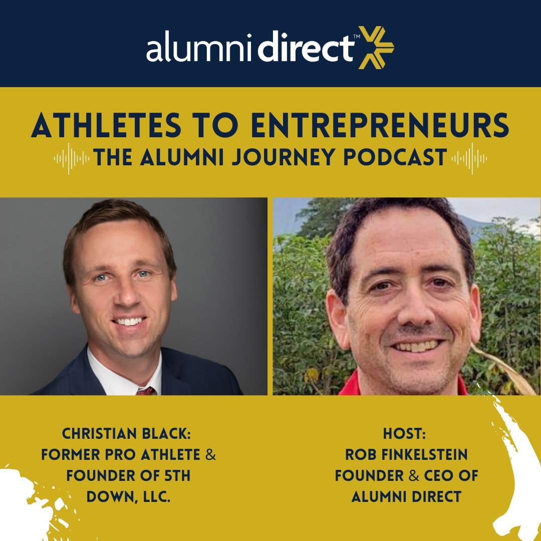 AlumniDirectLLC's tweet photo. Click here to listen: 
https://t.co/D6SCxVWJyL

Click here to watch on YouTube: https://t.co/dRmTLr8aR7

#sports #prosports #athleteentrepreneur #football #baseball #athletestoentrepreneurs #lifeaftersports #alumnidirect #alumniathlete #entrepreneur https://t.co/9hVhgfYOdm