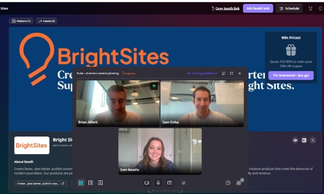 It's been a pleasure to work with the <a href="/BrightSites/">Bright Sites</a> team during #NESS24! Thank you guys for your sponsorship.

Here's the team with our Event Manager Sam, having a selfie in their sponsor booth! <a href="/FlutterbeeMe/">Flutterbee Me Events - by Sam</a> 

#newsSEO 
#SEO 
#SEOevent