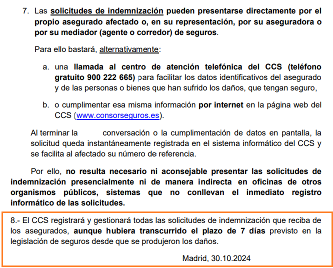 AntoniodeMiguel's tweet photo. @todoesmentiratv Buenas tardes, una precisión #IMPORTANTE a mi compañero Javier Ruiz el @CCS ha levantado el plazo de 7 días para solicitar indemnización por la #DANA https://t.co/6EARkLF8Gq Es todo un detalle. https://t.co/JtOfV4YKDa