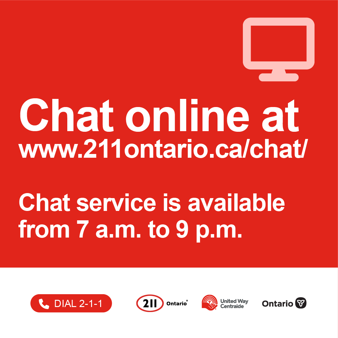💬 Feel more comfortable chatting? Prefer texting over talking on the phone? We’ve got you! Connect with us at 211Ontario.ca/chat from 7 a.m. to 9 p.m. Let’s chat—because getting help should feel easy. 🗨️✨ #211Ontario #LetsChat #SupportMadeEasy