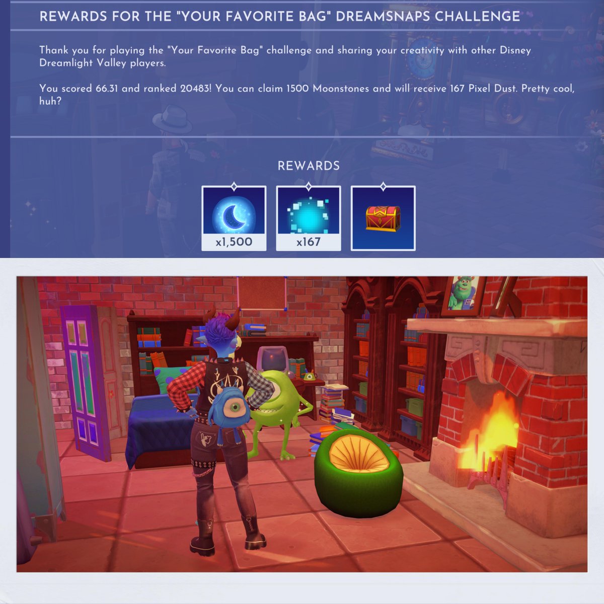 Favorite bag #DreamSnaps results. #DisneyDreamlightValley