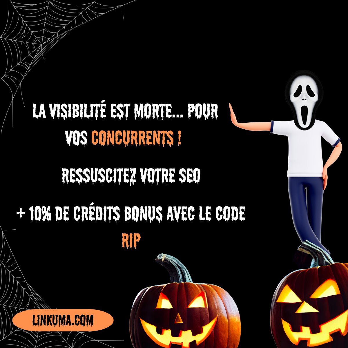 Linkuma_off's tweet image. 👻 Hey, c'est l'heure de faire frissonner notre équipe pour leur retour au bureau demain matin !

Profitez de 10 % de crédits bonus avec le code RIP 😱 

Mais ce n'est pas tout (sinon ce n'est pas drôle), si tu RT ce post, tu recevras 10 % supplémentaires sur ton compte !…