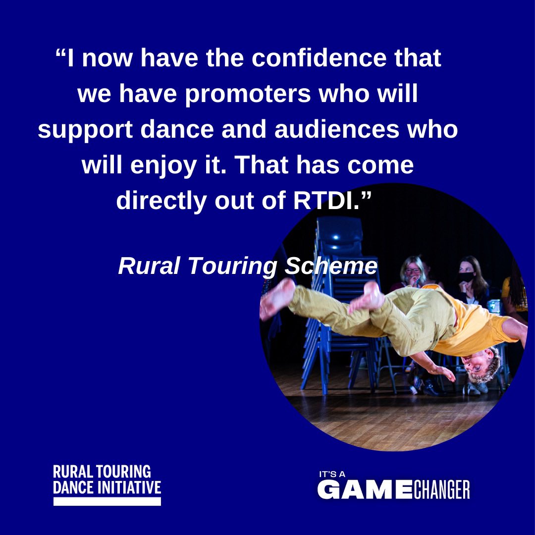 Rural Touring Dance (@rural_dance) on Twitter photo Thanks to National Lottery funding, we've been able to support dance artists & rural programmers in making exceptional dance events happen for rural audiences 😊
<a href="/LottoGoodCauses/">National Lottery Good Causes</a>
#NationalLottery30
📷 <a href="/akadancetheatre/">aKadancetheatre</a> by Jake Grant Photography Thanks to National Lottery funding, we've been able to support dance artists & rural programmers in making exceptional dance events happen for rural audiences 😊
<a href="/LottoGoodCauses/">National Lottery Good Causes</a>
#NationalLottery30
📷 <a href="/akadancetheatre/">aKadancetheatre</a> by Jake Grant Photography