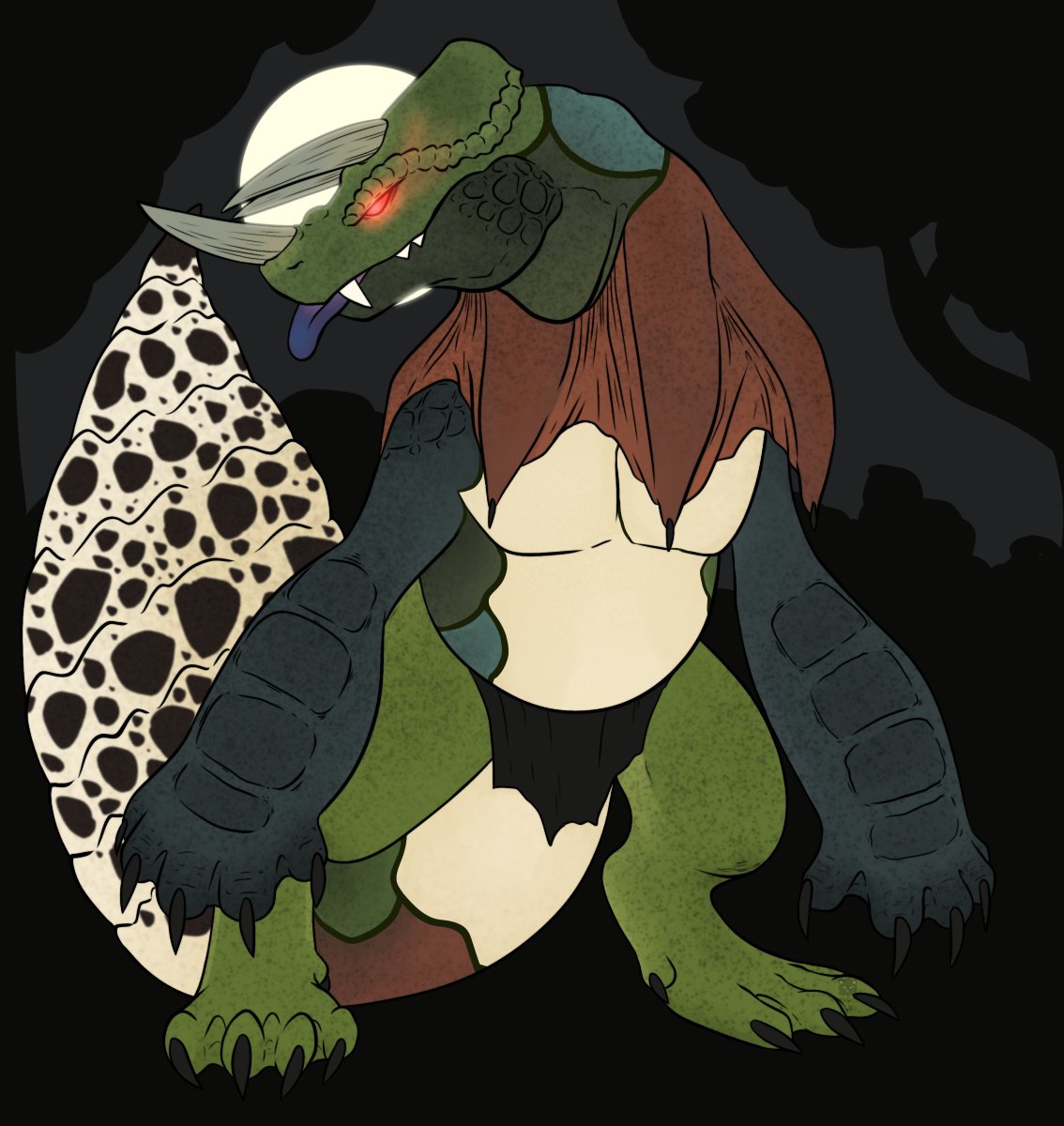 #Weretober2024 prompt is Reptile! 

Instead of just one type, howabout a bunch of types of reptile? Surely science hasn't gone too far with this one...