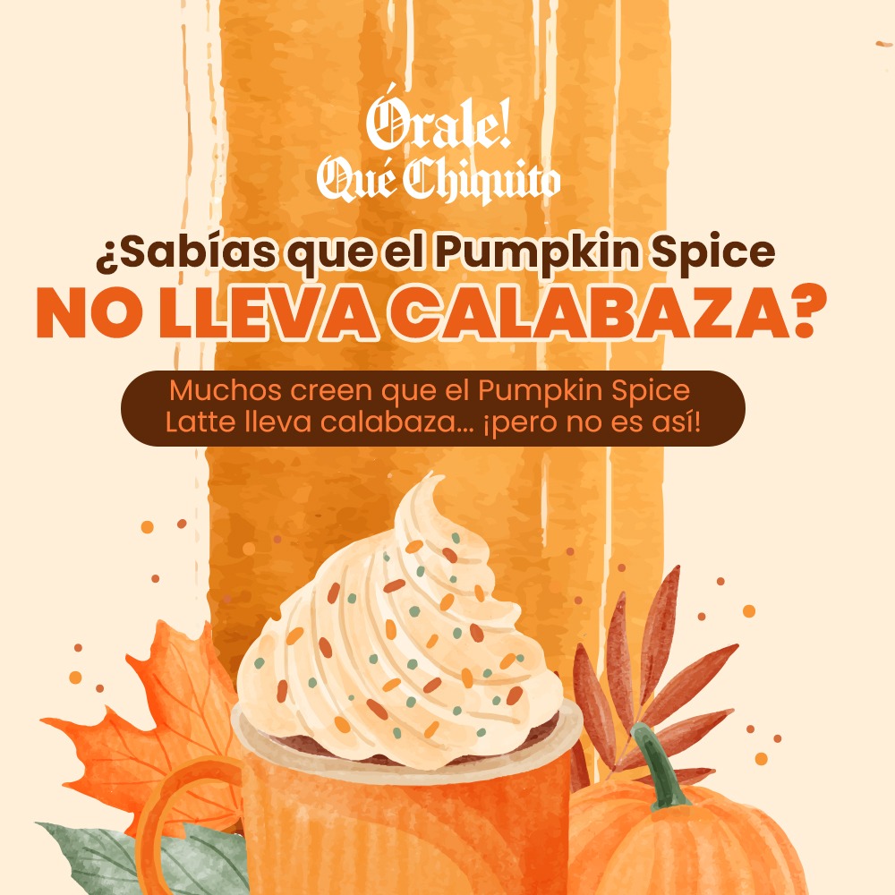 OraleQChiquito's tweet image. 🎃 ¿Ya lo sabías? El Pumpkin Spice no lleva calabaza, aunque muchos aún creen que sí. 🍂 ¿Pero entonces qué es o de dónde viene su sabor? Aquí te contamos. 👀☕

#PumpkinSpice #pumpkinspicelatte