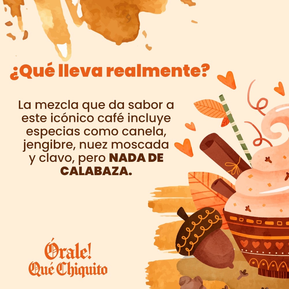 OraleQChiquito's tweet image. 🎃 ¿Ya lo sabías? El Pumpkin Spice no lleva calabaza, aunque muchos aún creen que sí. 🍂 ¿Pero entonces qué es o de dónde viene su sabor? Aquí te contamos. 👀☕

#PumpkinSpice #pumpkinspicelatte