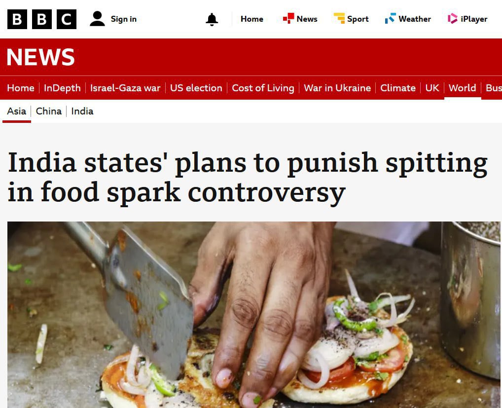 tapabratajana0's tweet image. BBC Criticises India&apos;s Food Crackdown #IndiaCrackdown #FoodSafety

British special sauce? 🤔 Who prefers meals with someone else&apos;s saliva... or worse?