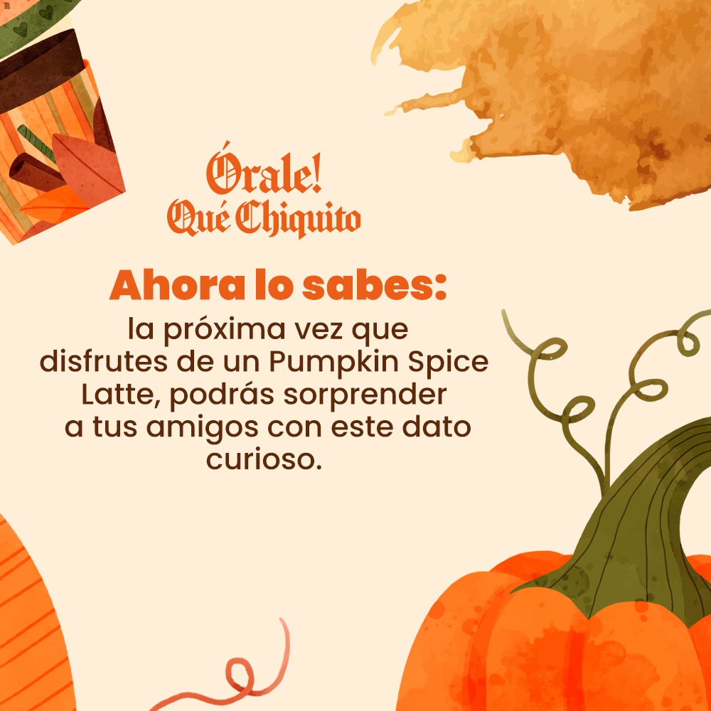 OraleQChiquito's tweet image. 🎃 ¿Ya lo sabías? El Pumpkin Spice no lleva calabaza, aunque muchos aún creen que sí. 🍂 ¿Pero entonces qué es o de dónde viene su sabor? Aquí te contamos. 👀☕

#PumpkinSpice #pumpkinspicelatte