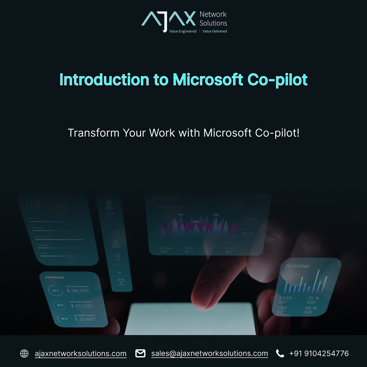 amalkars's tweet image. The future of work is here With Microsoft Co-Pilot, your business can leverage AI to simplify tasks, boost productivity, and make smarter decisions. But as automation and data use increase, so does the need for robust cybersecurity.#microsoftcopilot #ajaxnetworksolutions #AIpower