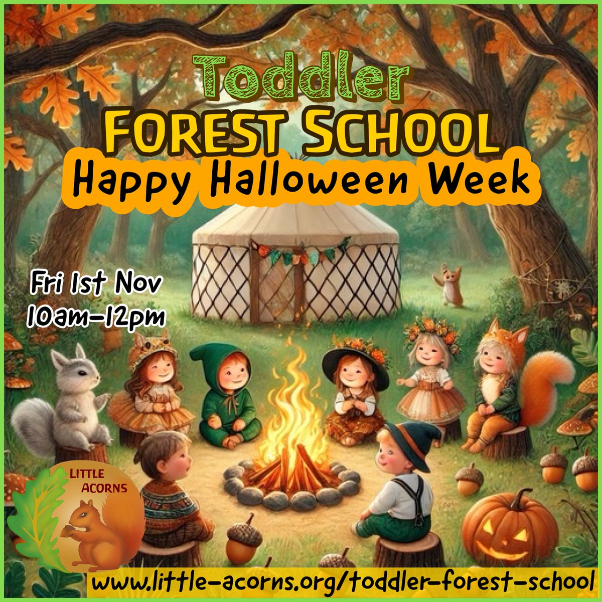 LittleAcornsCIC's tweet photo. Do you have a Little Autumnal Acorn that loves rustling through the leaves and exploring the wonders of the natural world? Join us, for ‘confident walkers’ to 6 year olds- but younger tots and siblings of those attending are most welcome too. https://t.co/Wpenn4FGsf