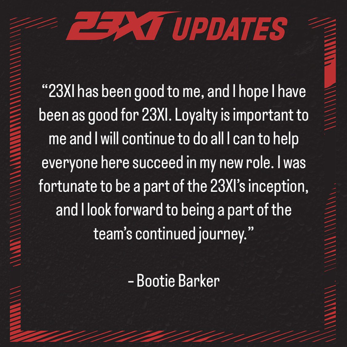23XI Racing tweet media