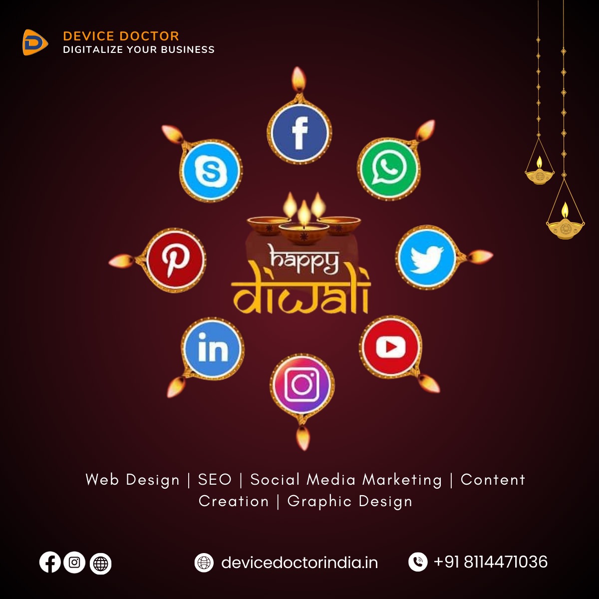 In_DeviceDoctor's tweet image. Wishing our partners, clients, and colleagues a Happy Diwali! May this festive season bring new collaborations, innovations, and success.

#DiwaliGreetings #DeviceDoctor #B2BMarketing #DigitalPartnerships #FestivalVibes #diwali2024 #diwali