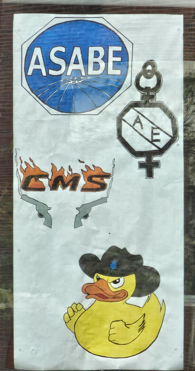 BAEOkstate's tweet photo. We are seeing signs of Homecoming all over campus! 🖤🧡
Speaking of signs, we hope you vote for our BAE student organizations' sign! A group effort between the OSU ASABE Student Branch, @CMSOSU, Cowboy Waterworks and Alpha Epsilon! Vote daily by visiting https://t.co/aXihGeQEXs! https://t.co/aS8rYPPXrE