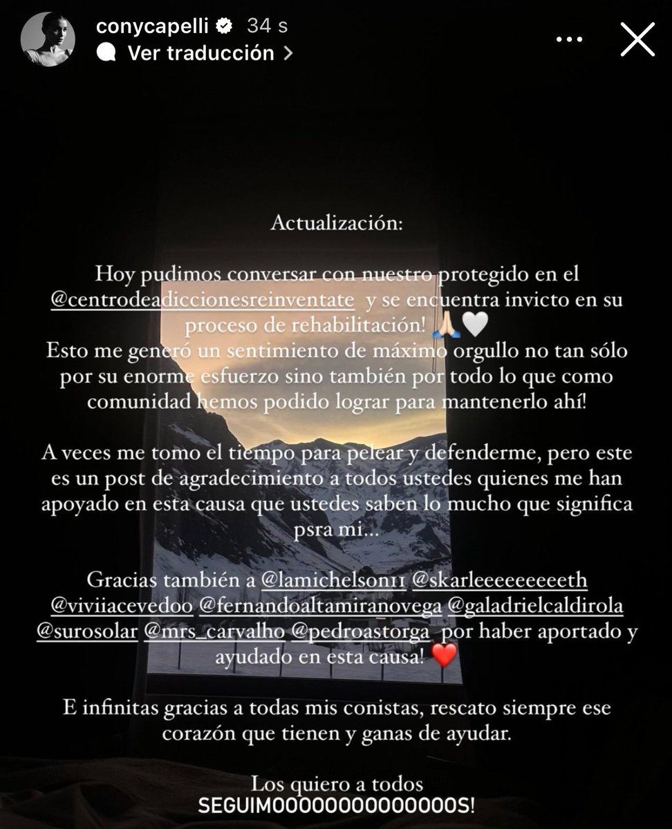 contutii's tweet photo. CONY AGRADECE A TODOS EL APOYO QUE HA RECIBIDO PARA EL PROTEGIDO QUE ESTÁ EN REHABILITACIÓN.
Entre todas las personas mencionó a Michelson, Michelle, Pedro, Gala y Etx. Además del apoyo que recibe SIEMPRE de las Conistas 🫶🏻
#GranHermanoCHV #GranConstanza