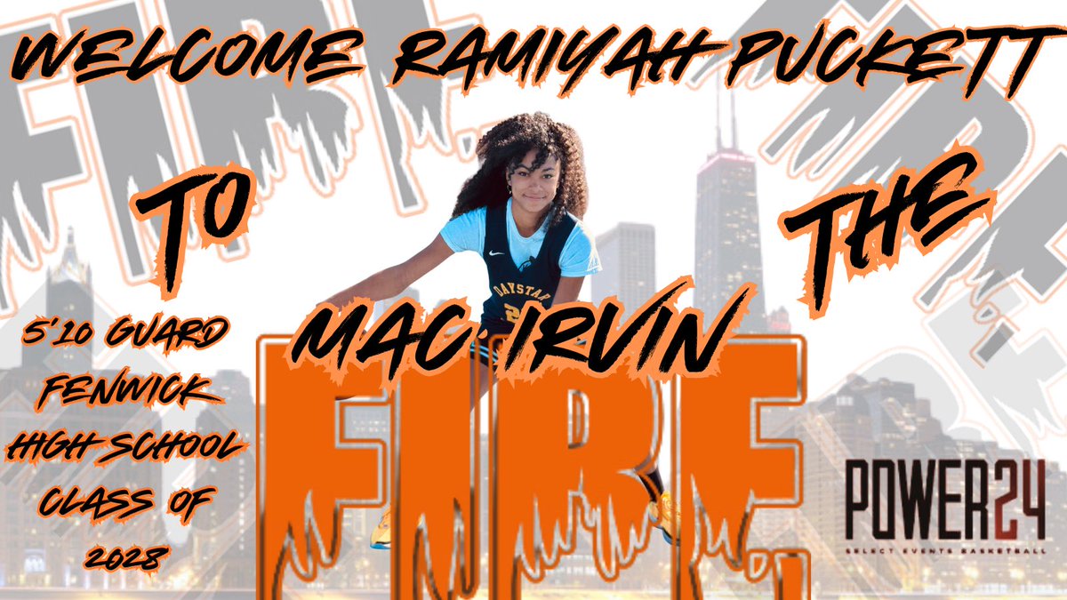 Another class of 28 announcement! This one has length, athleticism and a skillset that are all unique. She’s one of the top players in her class and we are excited to have her part of our organization. Ramiyah Puckett, welcome to the fire family🔥🔥