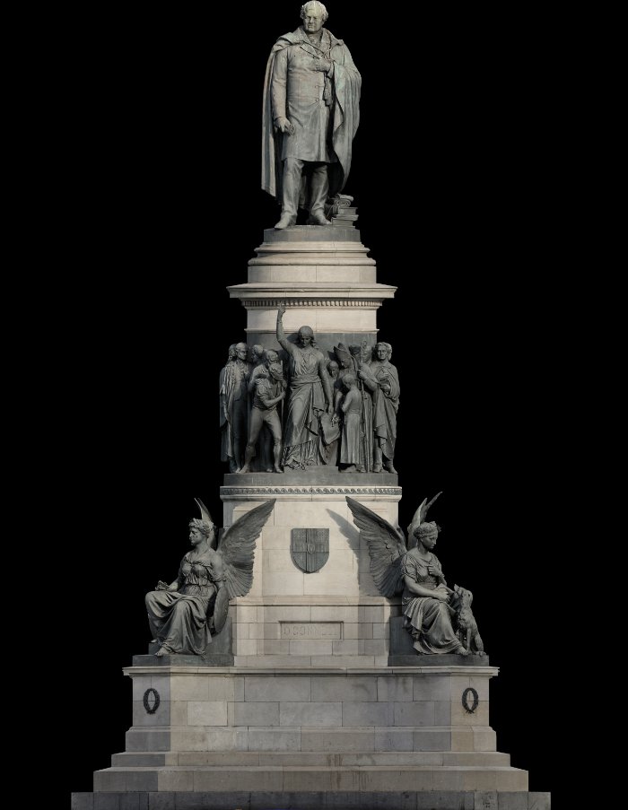 One of Dublin’s most recognisable landmarks, #JohnHenryFoley’s O’Connell Monument is an expression of “the gratitude of the Irish people for the blessings of civil and religious liberty” which O’Connell obtained for Ireland (Foley’s statement to the Monument Committee, 1867)