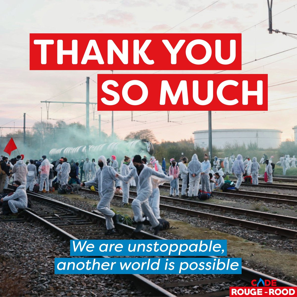 coderoodrouge's tweet image. Thanks to the support of thousands of people, we were able to block TotalEnegies in the ports of Antwerp, Feluy and Brussels!
Only together we will #StopTotal ✊🔥🔥