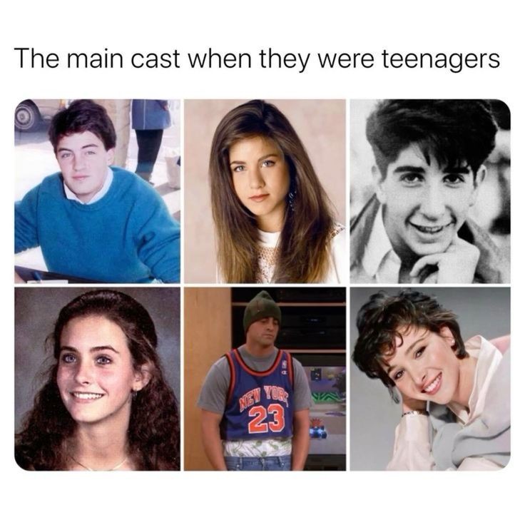 Some photos of the Friends cast from when they were teenagers