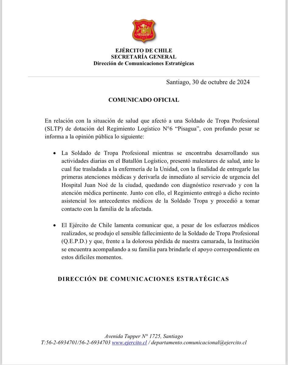 Ejército de Chile tweet media