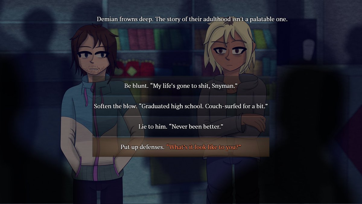 This is bad, very very bad. The game encourages the player to be harsh and cruel to the ex they hated in order to get more dialogue options.