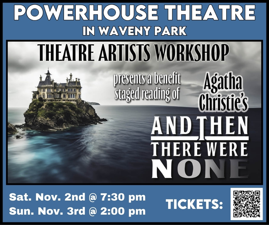 Featuring #LPTWmember Miriam Kulick:

AND THEN THERE WERE NONE

A staged reading

Sat Nov 2 @ 7:30 pm
Sun Nov 3 @ 2pm

zeffy.com/.../db10c97f-c…...