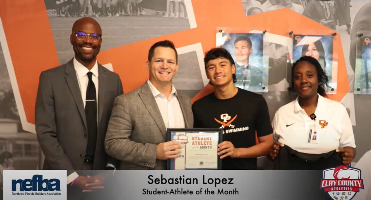 CLAY COUNTY STUDENT ATHLETE OF THE MONTH: Congratulations to Sebastian Lopez from <a href="/OPHSAthletics/">OPHS Athletics</a> for being selected as the <a href="/nefbastrong/">NEFBA</a> Student Athlete of the Month. Watch his one on one interview HERE: youtu.be/ENhtgDMB3cY