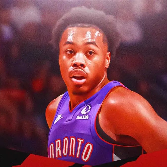 ClutchPoints's tweet photo. Scottie Barnes suffered a right orbital fracture and will be re-evaluated in 3 weeks, the Raptors have announced. https://t.co/6Sqs6TNoZ7