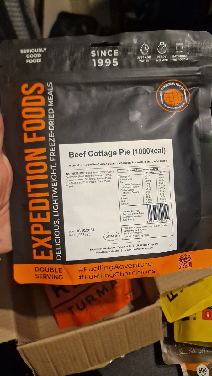 EWMwildcamping's tweet photo. I'm looking forward to teast testing them outdoor meals on my YouTube channel Englishwoodsman.
@basecampfood @realturmat @EWMwildcamping @ExpeditionFoods https://t.co/zrzNSoHzaN