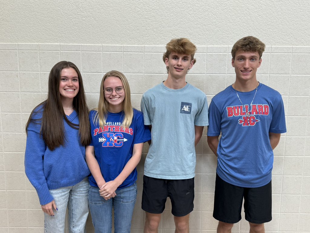 Went to Bullard High School to talk to Peyton Childs, Kalie Cummings, Caden Cummings and Brayden Vining, who will compete in the UIL State Cross Country Championships in Class 4A on Friday in Round Rock.